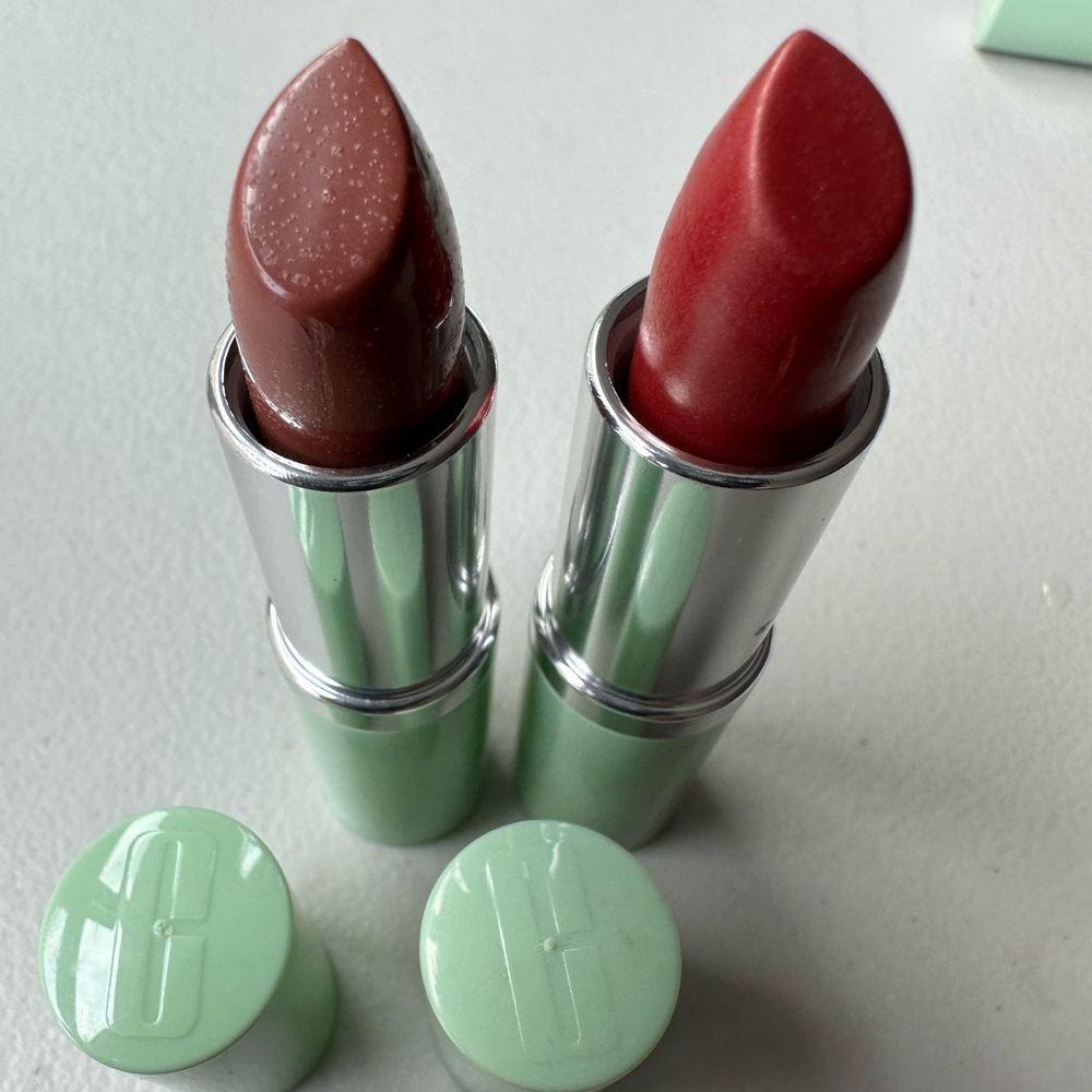Lot Of 2 CLINIQUE Long Last & Different Lipstick All Heart Tender heart New HTF